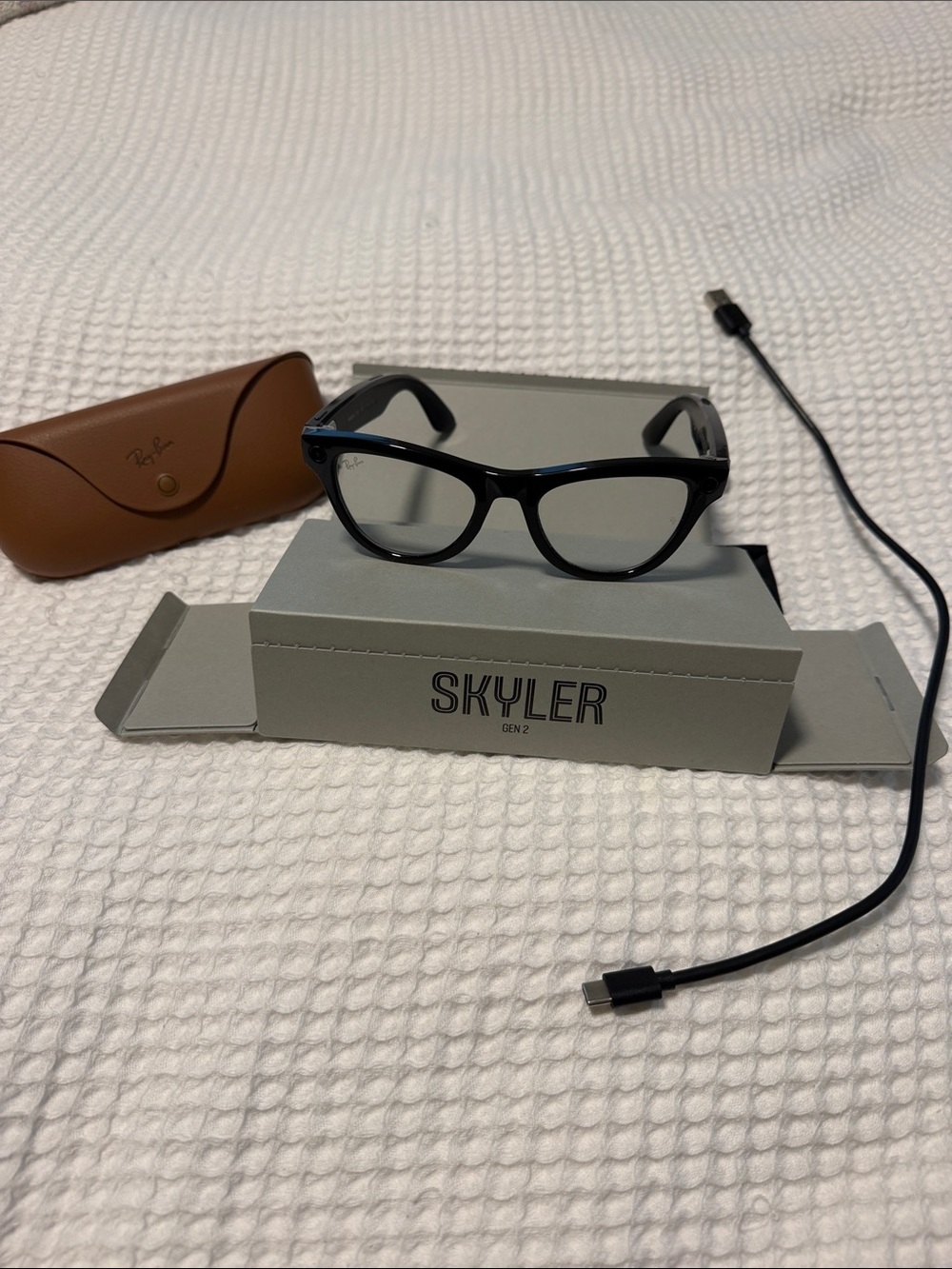 Ray-Ban Skyler Gen 2 Black Frame Sunglasses with Grey Lenses